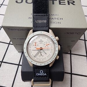 Swatch x Omega Bioceramic Moonswatch Mission to Jupiter Watch